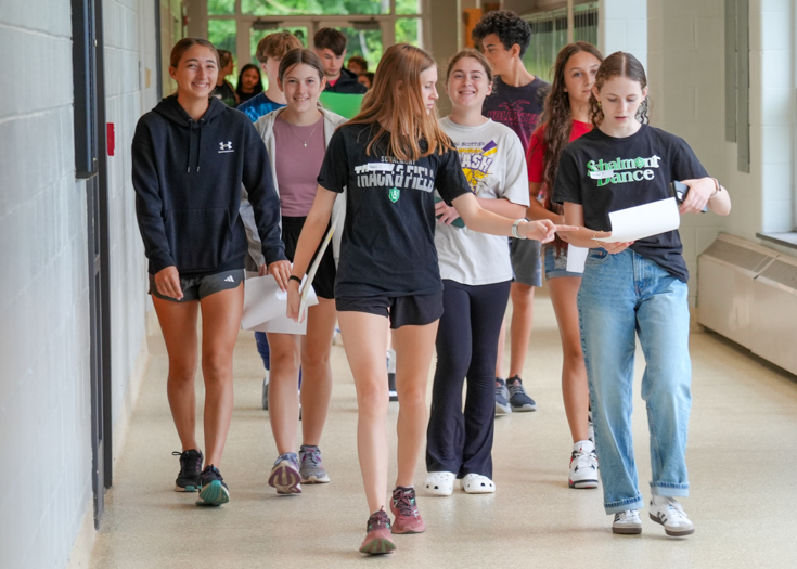 Students lead tour