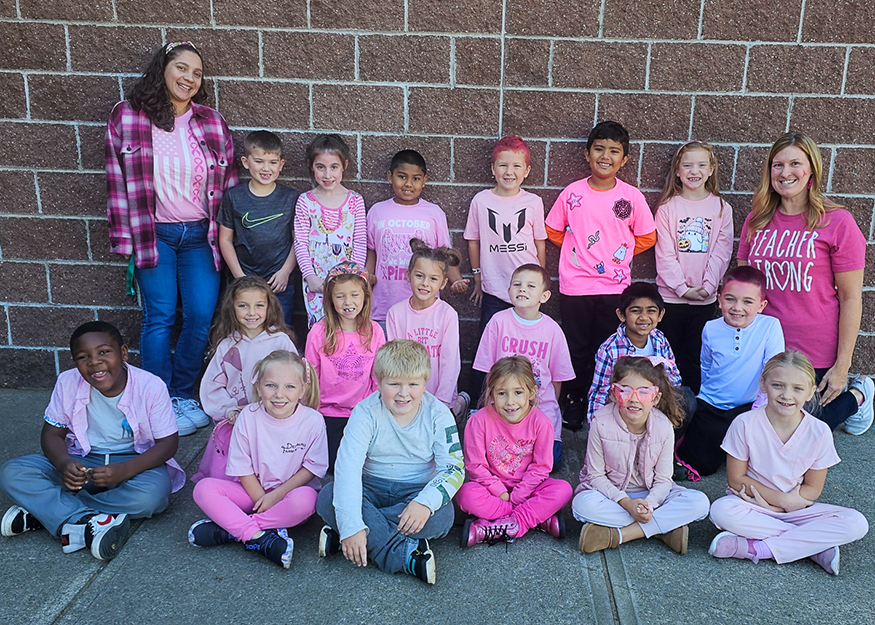 Students pose for group photo