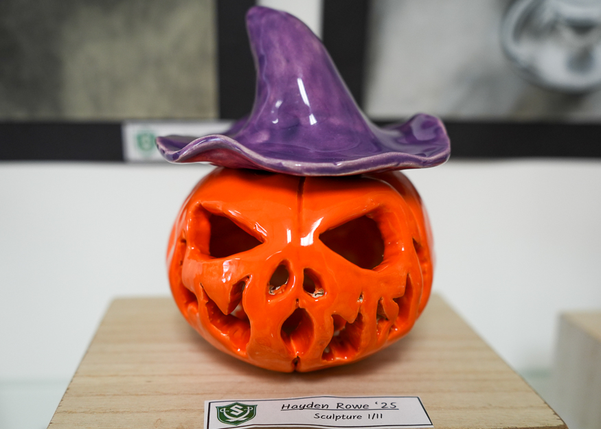 Pumpkin sculpture