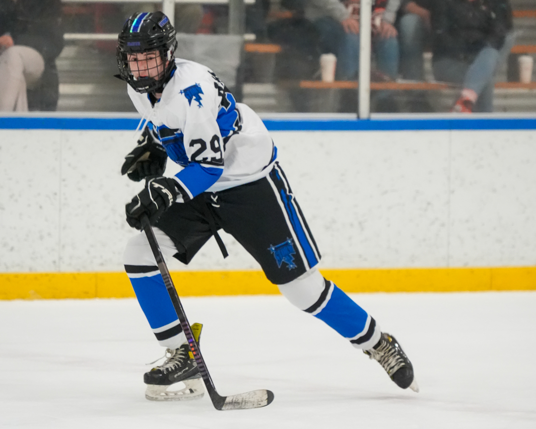 Hockey player on ice