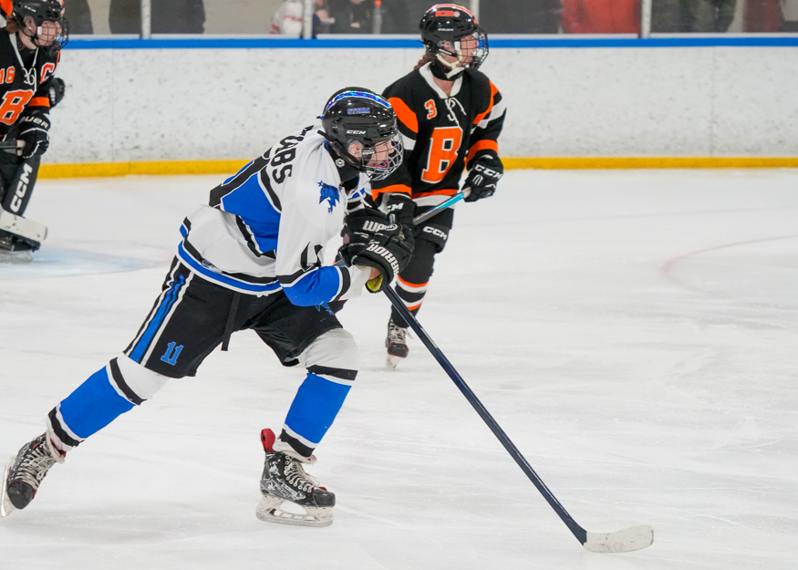 Hockey player on ice