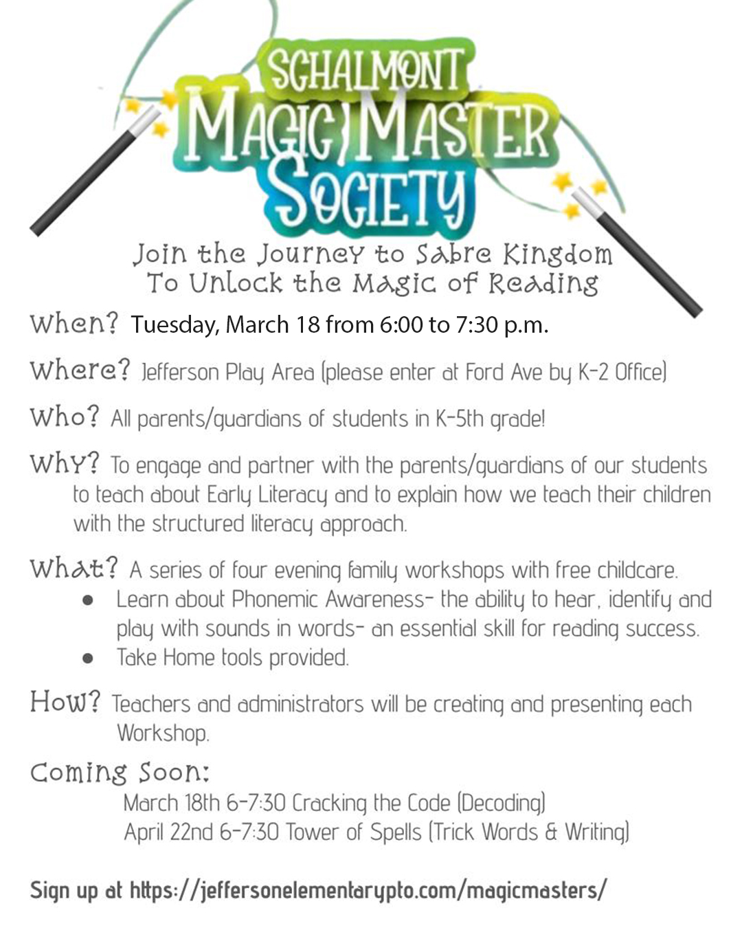 Magic Master Society flier