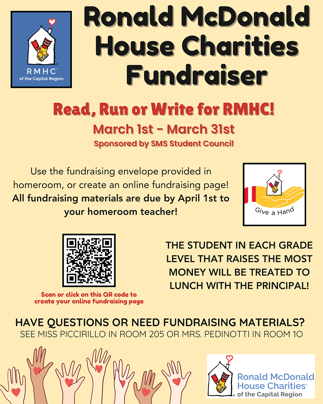 Read for Ronald McDonald House flyer